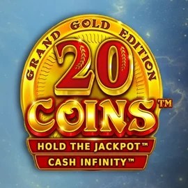 20 Coins Grand Gold Edition online game logo by Wazdan on spinjos.ca