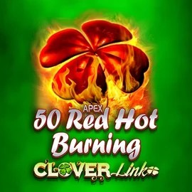50 Red Hot Burning Clover Links logo by Novomatic at Spinjo Casino