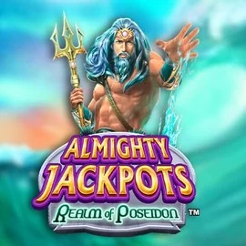 Official Jackpots logo: Almighty Jackpots – Realm of Poseidon by Novomatic at Spinjo Casino