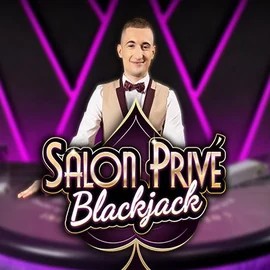 Blackjack Salon Privé slot icon by Ezugi, available at Spinjo Casino