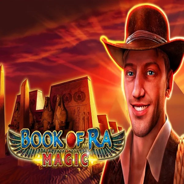 Book of Ra Magic online game logo by Greentube on spinjos.ca