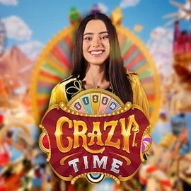 Play the Crazy Time slot by Evolution on Spinjo Casino