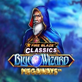 Try Fire Blaze Blue Wizard Megaways slot by Rarestone Gaming on spinjos.ca – logo image