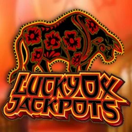 Lucky Ox Jackpots online game logo by Rival on spinjos.ca
