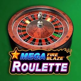 Mega Fire Blaze Roulette casino game by Playtech – featured logo at Spinjo Casino