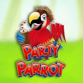 Official Slots logo: Party Parrot by Rival at Spinjo Casino