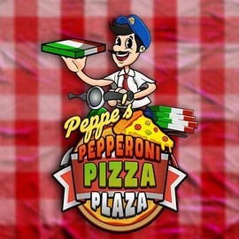 Peppe’s Pepperoni Pizza Plaza logo by Pragmatic Play Spinjo Casino